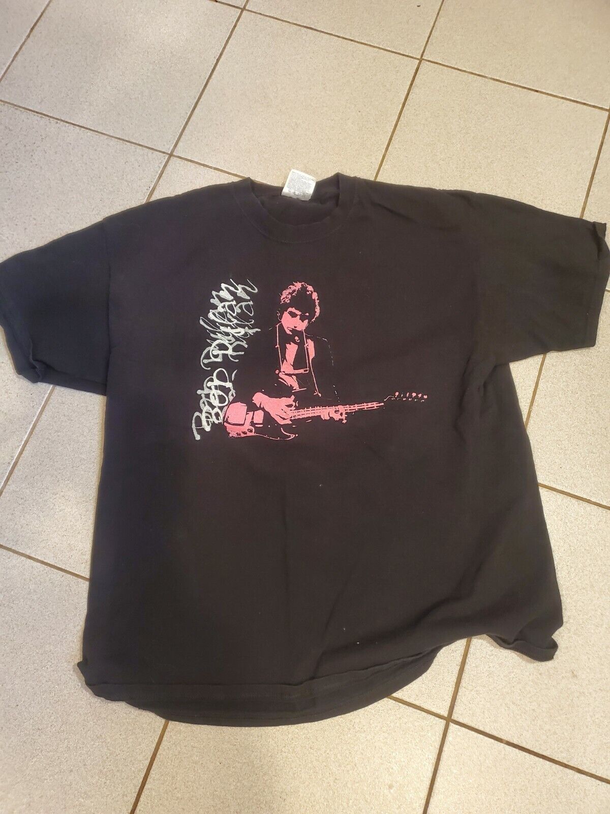 2012 Bob Dylan & His Band North American Concert Tour Xl T-shirt Mark Knopfler