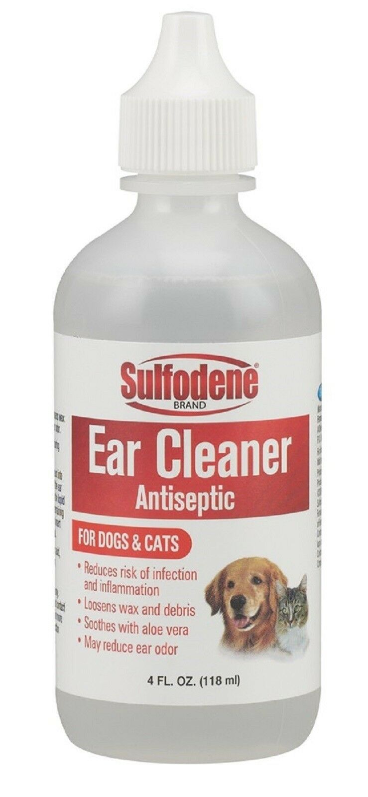 Sulfodene Brand Ear Cleaner For Dogs & Cats, 4 Oz