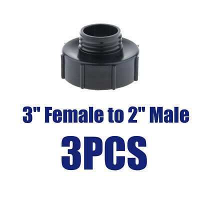 3x Ibc Tank 100 Mm 3" Female To 50 Mm 2" Male Buttress Adapter Fittings