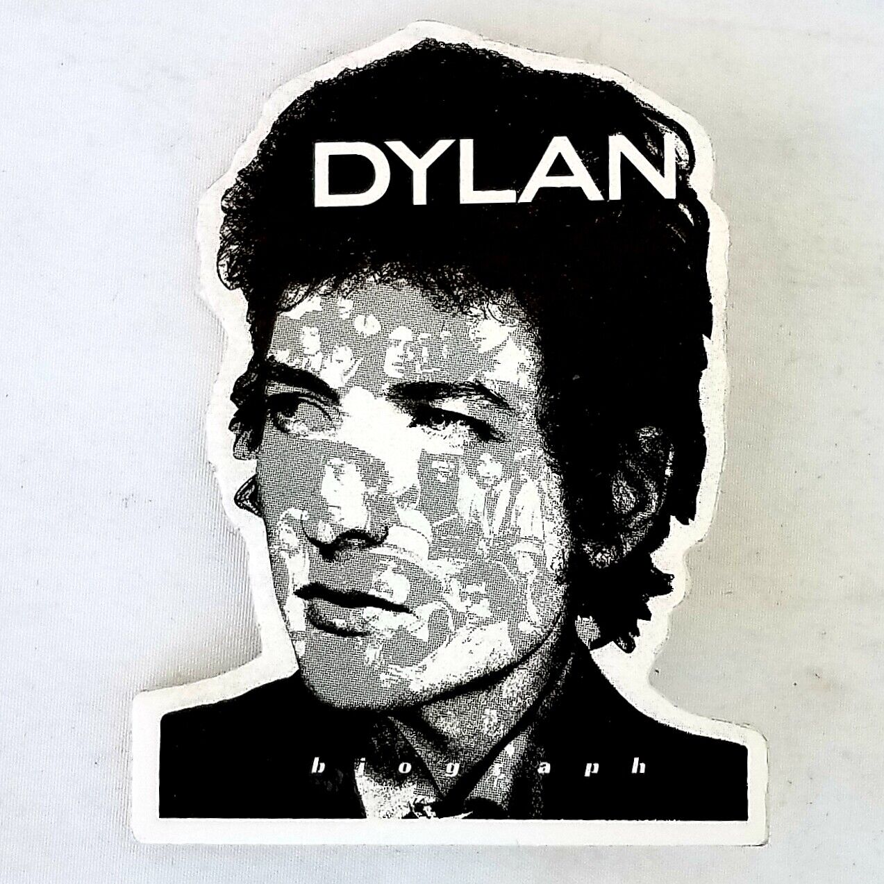 Bob Dylan Biograph Lapel Pin Badge 1985 Vintage Authentic