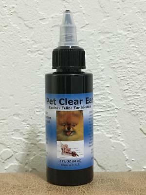 Pet Clear Ear Fungus Yeast Bacteria Infection Mites Dog Drops Medicine Treatment