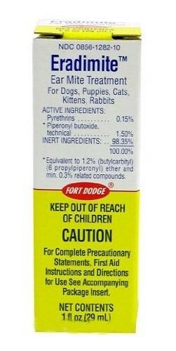 Eradimite Ear Mite Treatment For Pets 1 Oz.