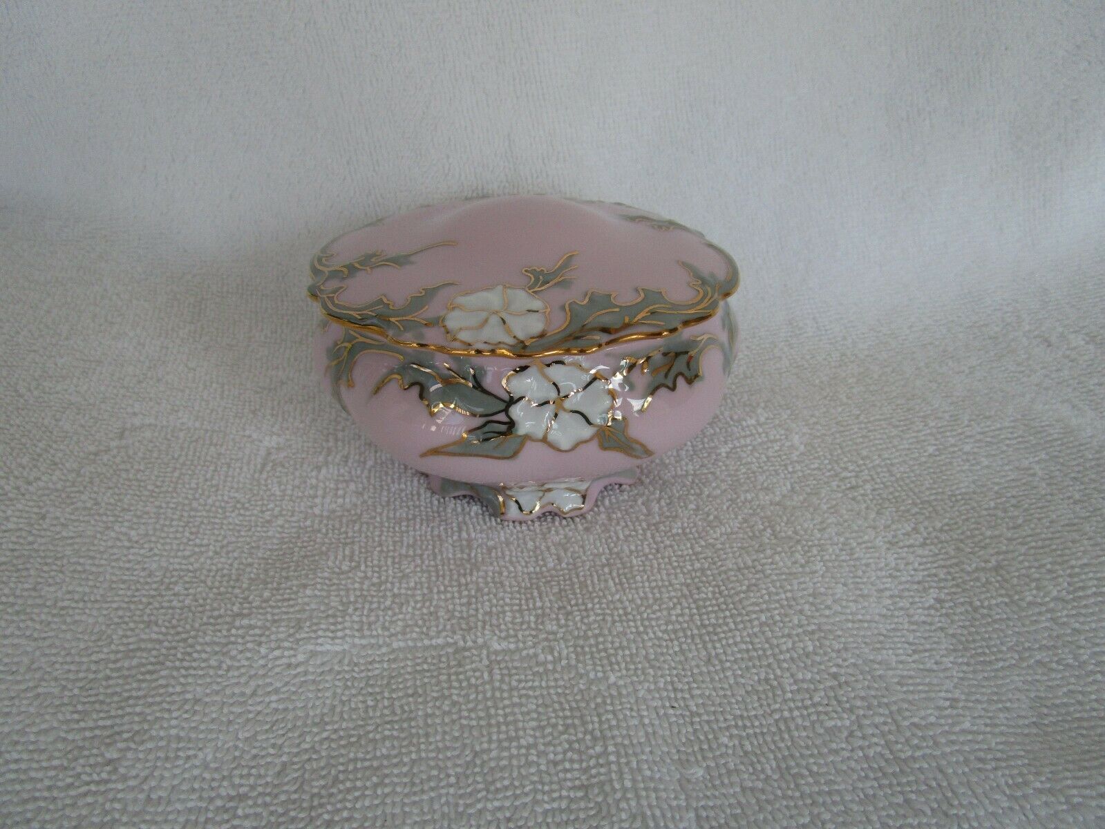 Rare~h&c Original Rosa Porzellan Czechoslovakia Pink Lidded  Bowl~#42~~~quality!